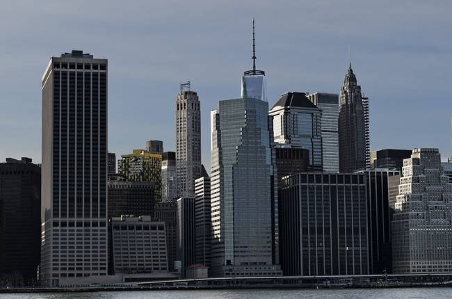 Lower Manhattan Skyline on a Late Afternoon.