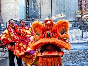 All dressed up for the Chinese Lunar New Year Celebrations in NYC.